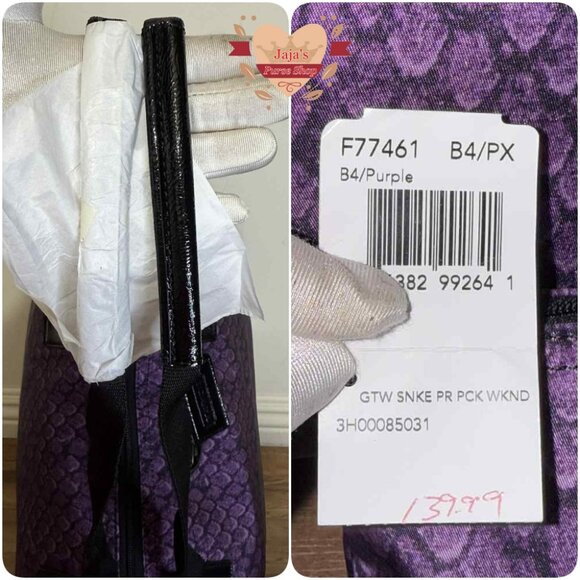 💟Coach Signature Fabric-Nylon Bag & Snap Pouch💟 - Picture 4 of 16